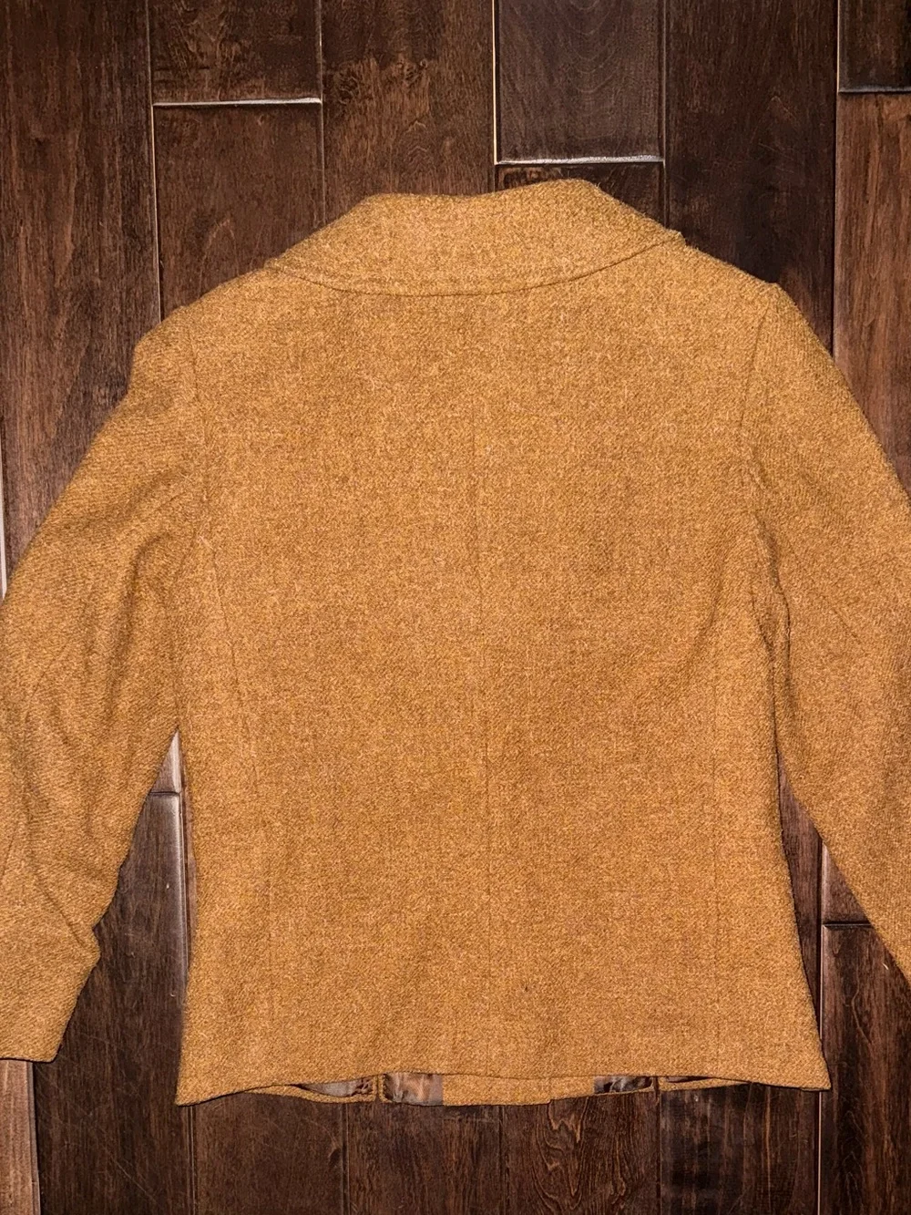 Modell Reine Schur wolle vintage European pure new wool brown coat. 70-80s. S-4